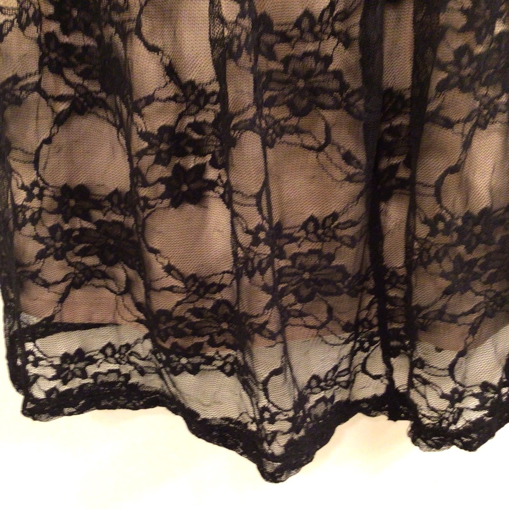 AUW./.STRAPLESS.BLACK.LACE.DRESS - Picture 7 of 9